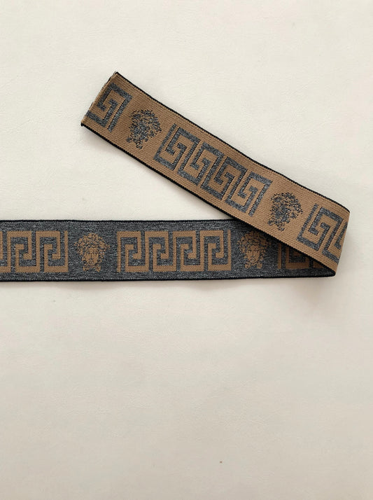 Brown Versace Elastic Band Straps