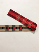 Load image into Gallery viewer, Burberry Check Elastic Band Straps