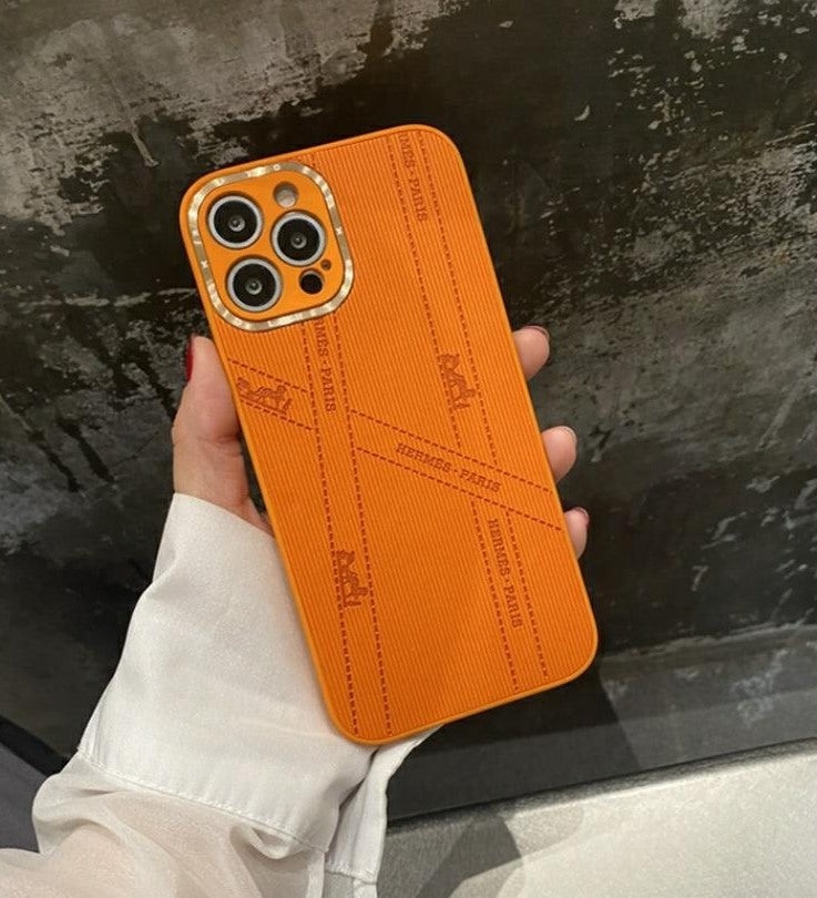 Coques de téléphone élégantes en TPU HERMES Paris.