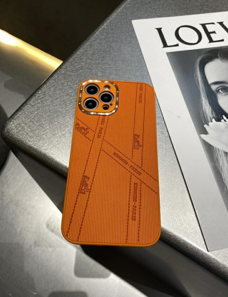 Coques de téléphone élégantes en TPU HERMES Paris.