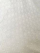 Load image into Gallery viewer, Handmade Leather White Embossed Dior Vinyl Fabric for Custom