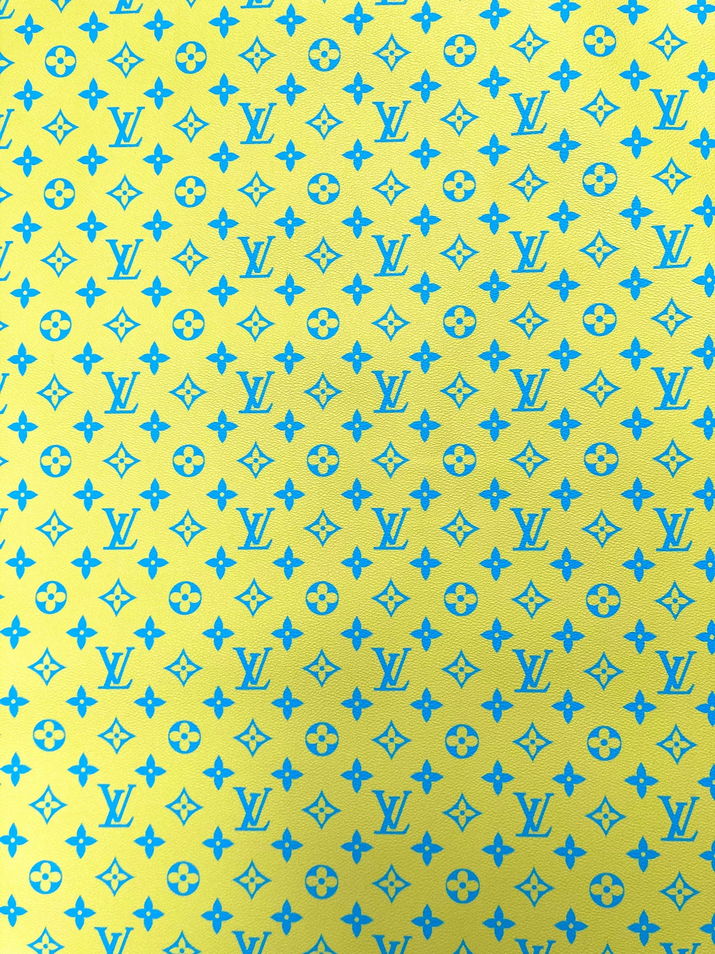 New Color Bright Yellow LV Monogram Designer Fabric for Keepall Bag