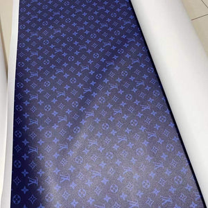 High Quality Blue LV Designer Inspired Leather for Custom