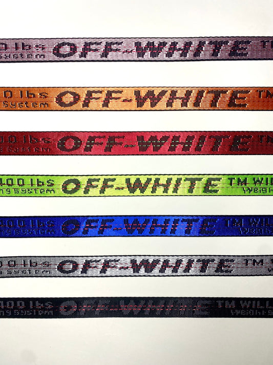 Off-White Wrap Non-Stretch Straps for Custom Sneakers