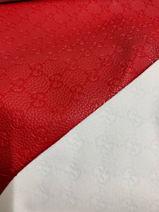 Soft Red Embossed Gucci for Sofa Furniture Custom