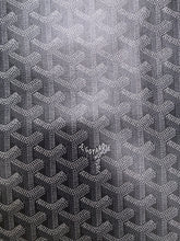 Load image into Gallery viewer, Custom Handmade Leather Grey Goyard Canvas for Bag Sneakers Upholstery