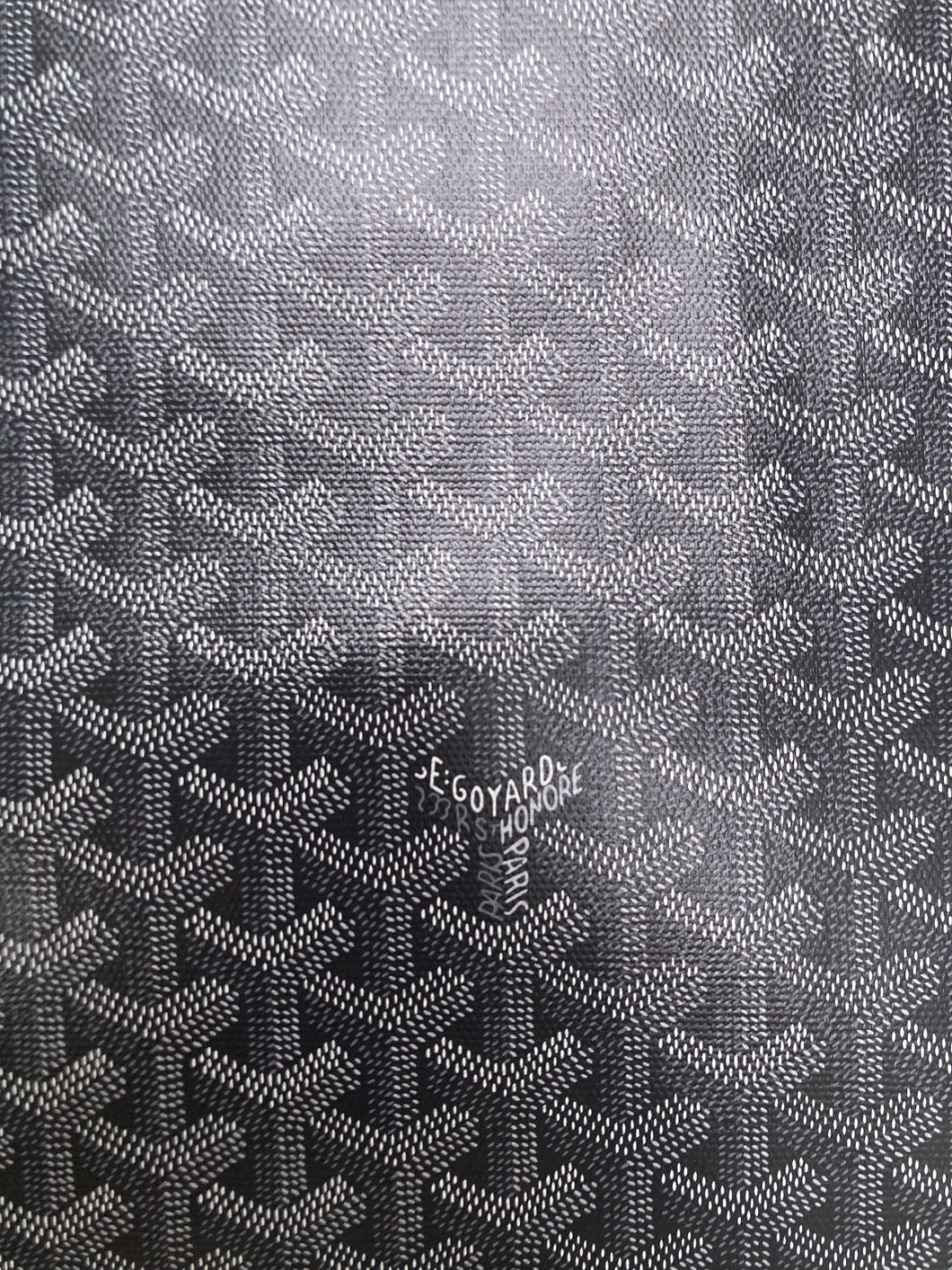 Custom Handmade Leather Grey Goyard Canvas for Bag Sneakers Upholstery