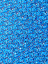Load image into Gallery viewer, Blue Bandana Custom Designer Faux Leather by Yard Material for Sneakers Upholstery
