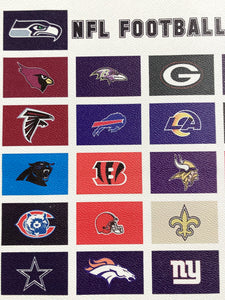 NFL football team Logo Vinyl Handmade Custom Material