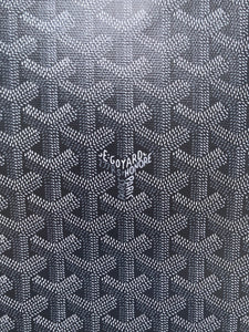 Custom Handmade Leather Grey Goyard Canvas for Bag Sneakers Upholstery