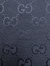 Load image into Gallery viewer, Handmade Custom Pure Black GG Jacquard Fabric for Clothing
