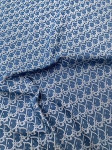 Handmade Denim Dior Fabric for Custom DIY Sold by Yard