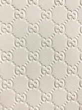 Load image into Gallery viewer, Custom Handmade Leather White Embossed Gucci for Sneaker Upholstery