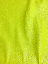 Load image into Gallery viewer, Vivid Bright Lemon Yellow Embossed LV