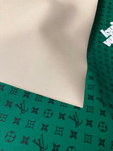Load image into Gallery viewer, Green LV White Letter Customize Leather for Bag