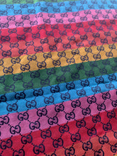 Load image into Gallery viewer, Hottest Rainbow Gucci Fabric for Bag Custom