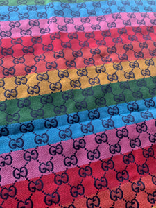 Hottest Rainbow Gucci Fabric for Bag Custom