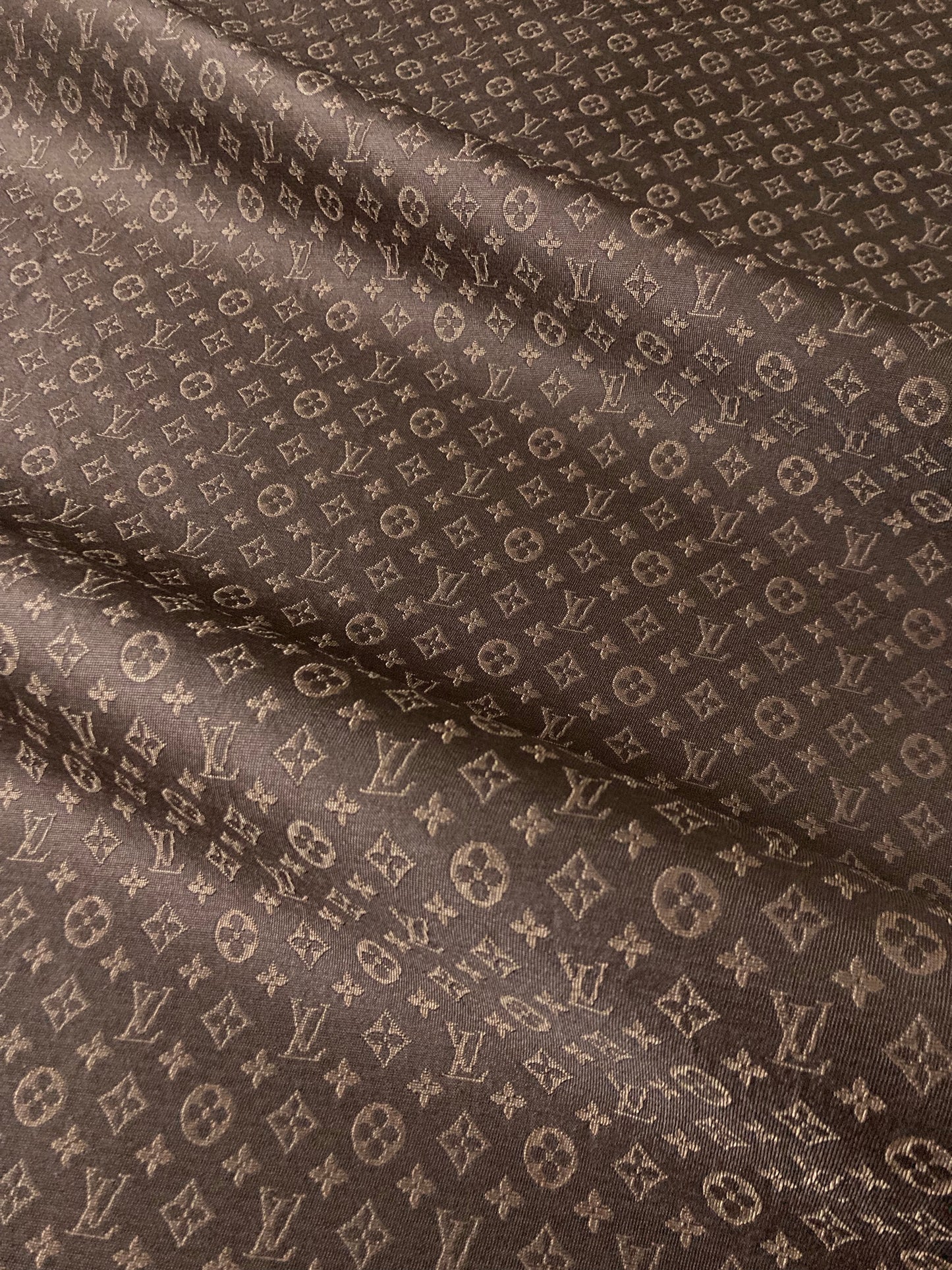 Handmade  Sewing Classic Brown LV Jacquard Quilt Fabric Custom Clothing