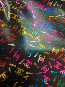 Colorful Embossed Chanel Soft Leather Fabric for Custom
