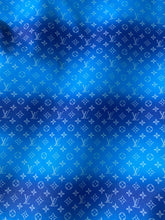Load image into Gallery viewer, Blue Gradient LV Leather Fabric for Bag Custom