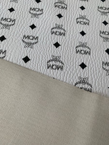 White MCM Vinyl Leather for Custom Craft