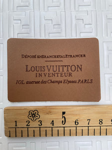 Lv Leather Tags for Crafts