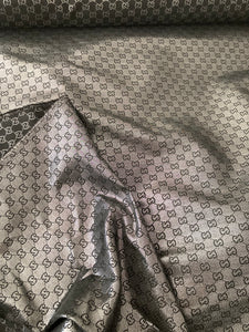 Silver Reflective Gucci Cotton Fabric for Custom