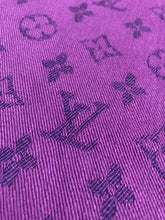 Load image into Gallery viewer, Handmade Denim Fabric Puurple LV for Clothing Jeans Jackets