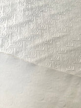 Load image into Gallery viewer, Handmade Leather White Embossed Dior Vinyl Fabric for Custom