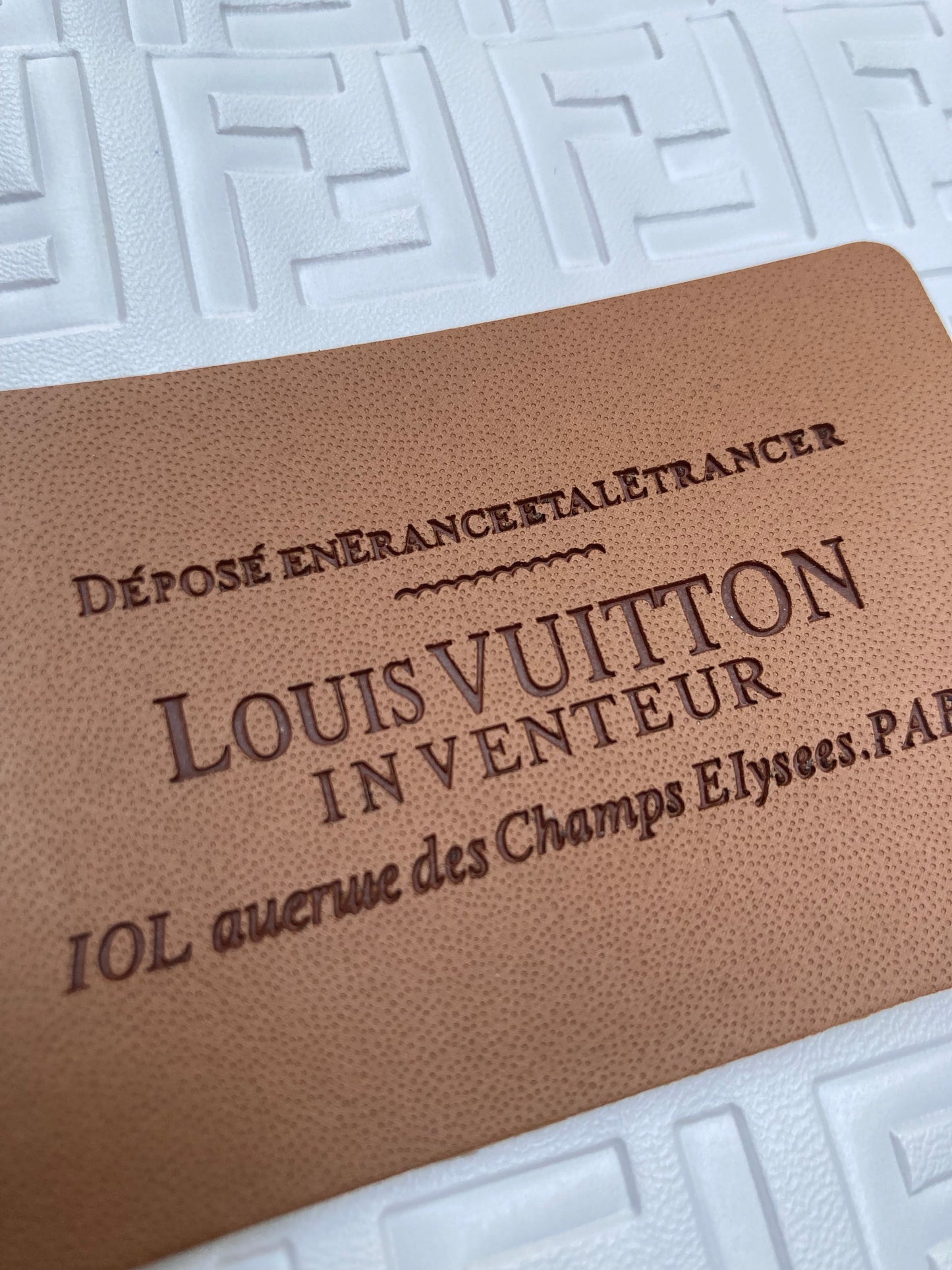 Lv Leather Tags for Crafts