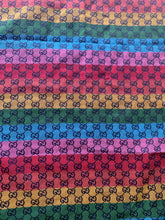 Load image into Gallery viewer, Hottest Rainbow Gucci Fabric for Bag Custom