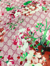 Load image into Gallery viewer, Pink Flower Blooming Gucci Inspired Fabric Material for Custom