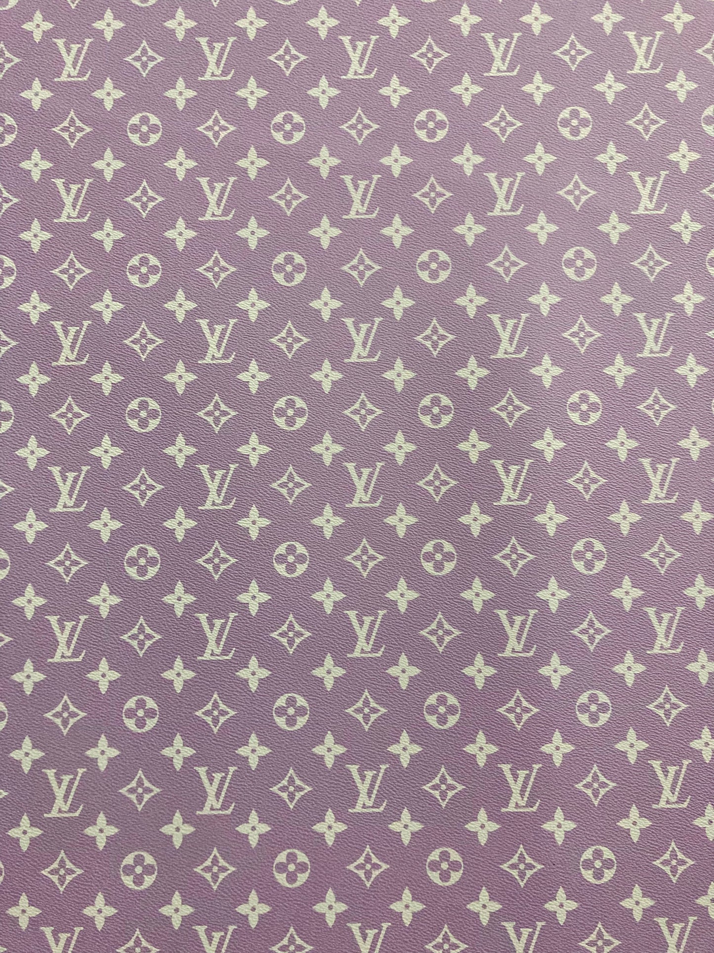 Custom Designer Leather Light Purple Lv for Sneaker Upholstery