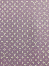 Load image into Gallery viewer, Custom Designer Leather Light Purple Lv for Sneaker Upholstery