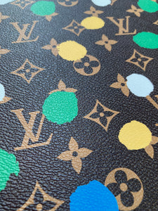 Custom Designer Leather LV Colorful Dots for Bag Sneakers