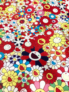 Murakami Takashi Leather Art Fabric for Custom