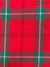 Load image into Gallery viewer, Cotton Christmas Plaid Handmade Fabric