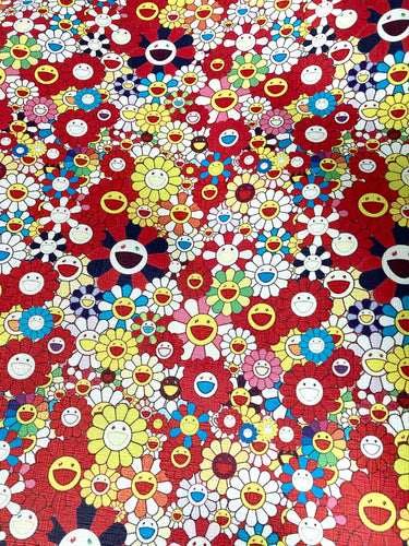 Murakami Takashi Leather Art Fabric for Custom