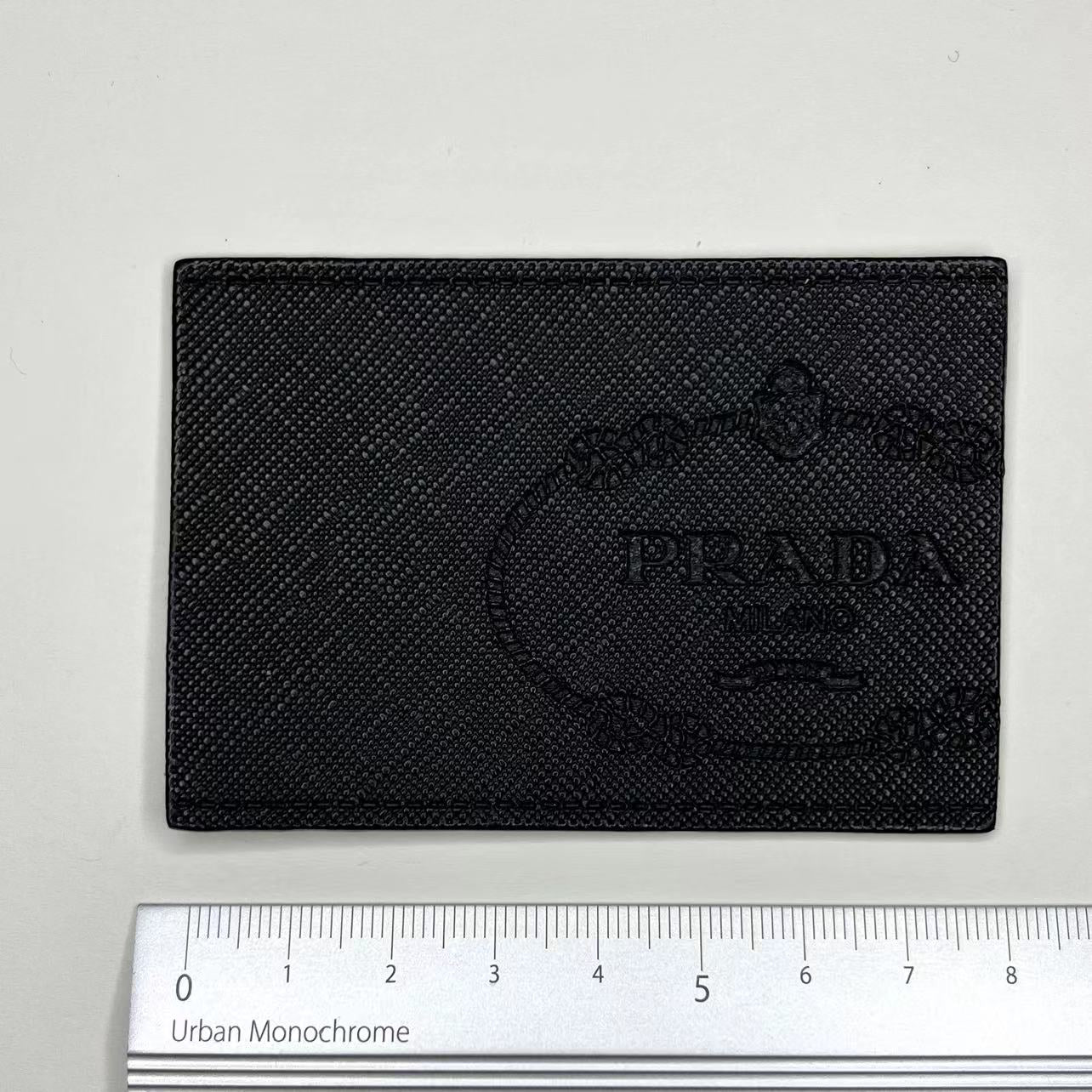 Genuine Leather Prada Card for Custom Handmade Crafted