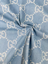 Load image into Gallery viewer, Custom Handmade Light Denim Big Gucci for Jacket