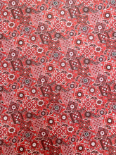 Load image into Gallery viewer, Red Bandana Custom Designer Leather Material for Sneakers Upholstery