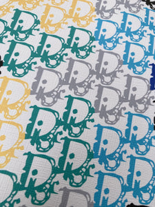Colorful Dior Lettering Vinyl for Bag Custom Sneakers